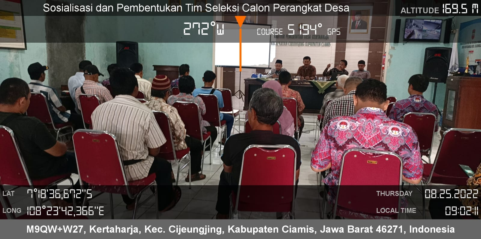 SOSIALISASI DAN PEMBENTUKAN TIM SELEKSI CALON PERANGKAT DESA KERTAHARJA