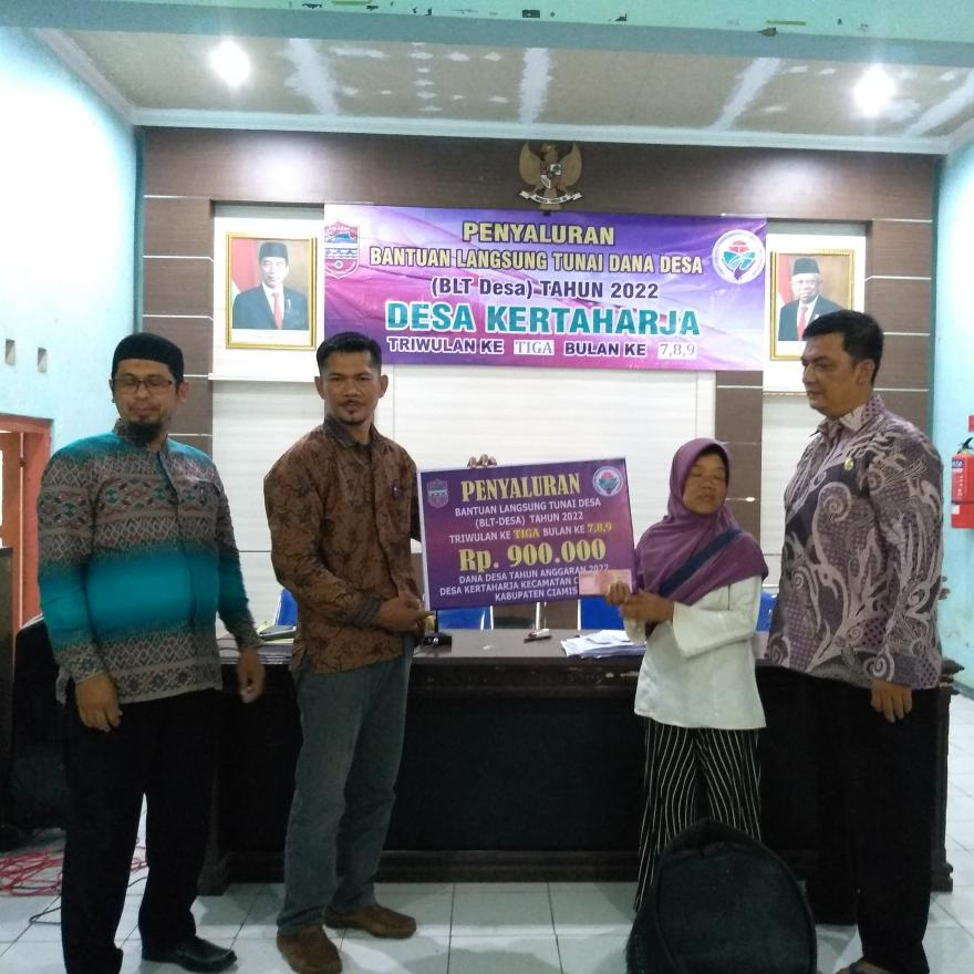 Penyaluran Bantuan Langsung Tunai Dana Desa Termin 3