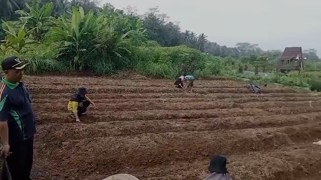 PKK Desa Kertaharja Gelar Gotong Royong Dukung Program Ketahanan Pangan dan MBG 2025