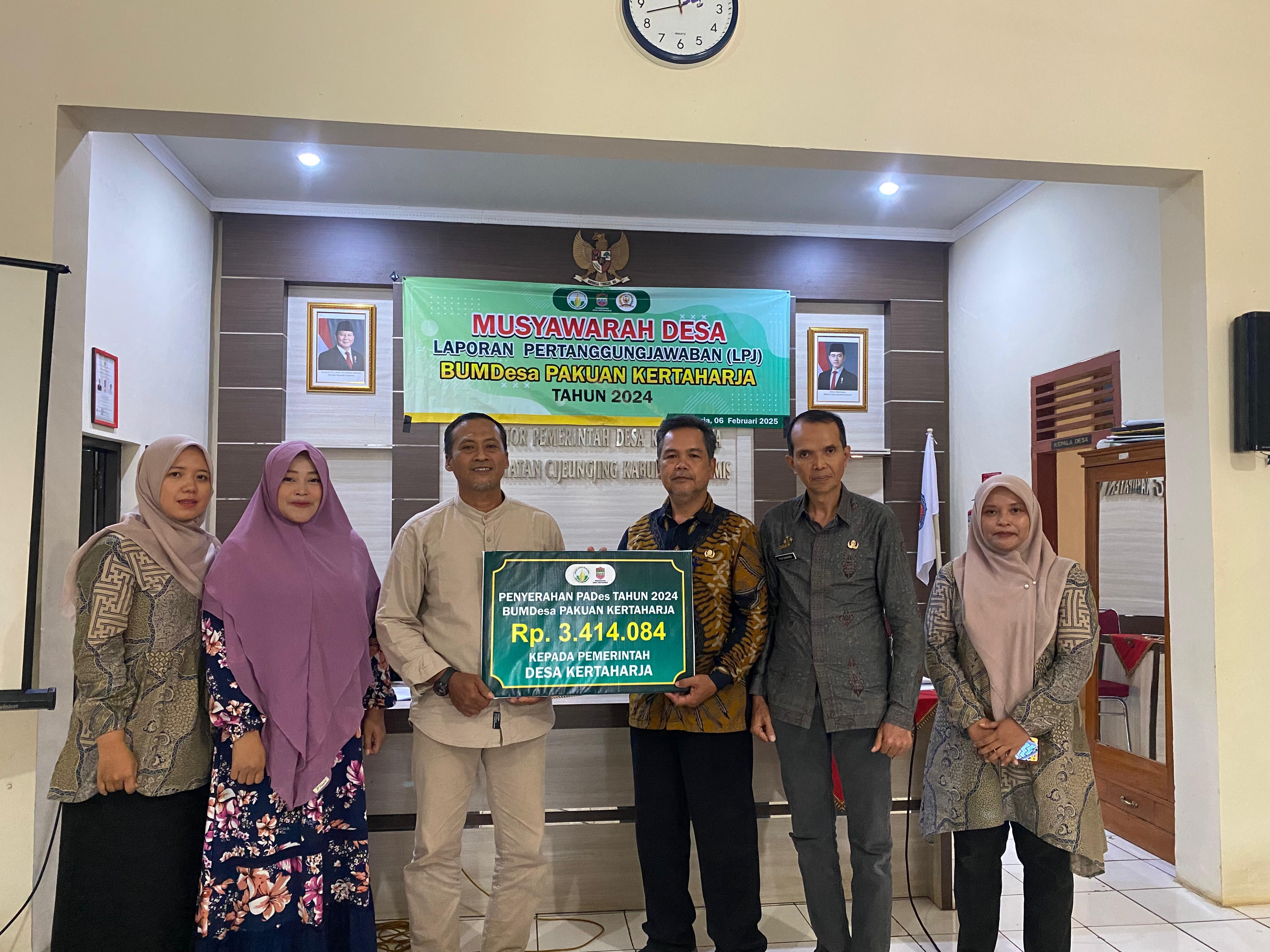 Laporan Pertanggungjawaban BUMDES PAKUAN 2024