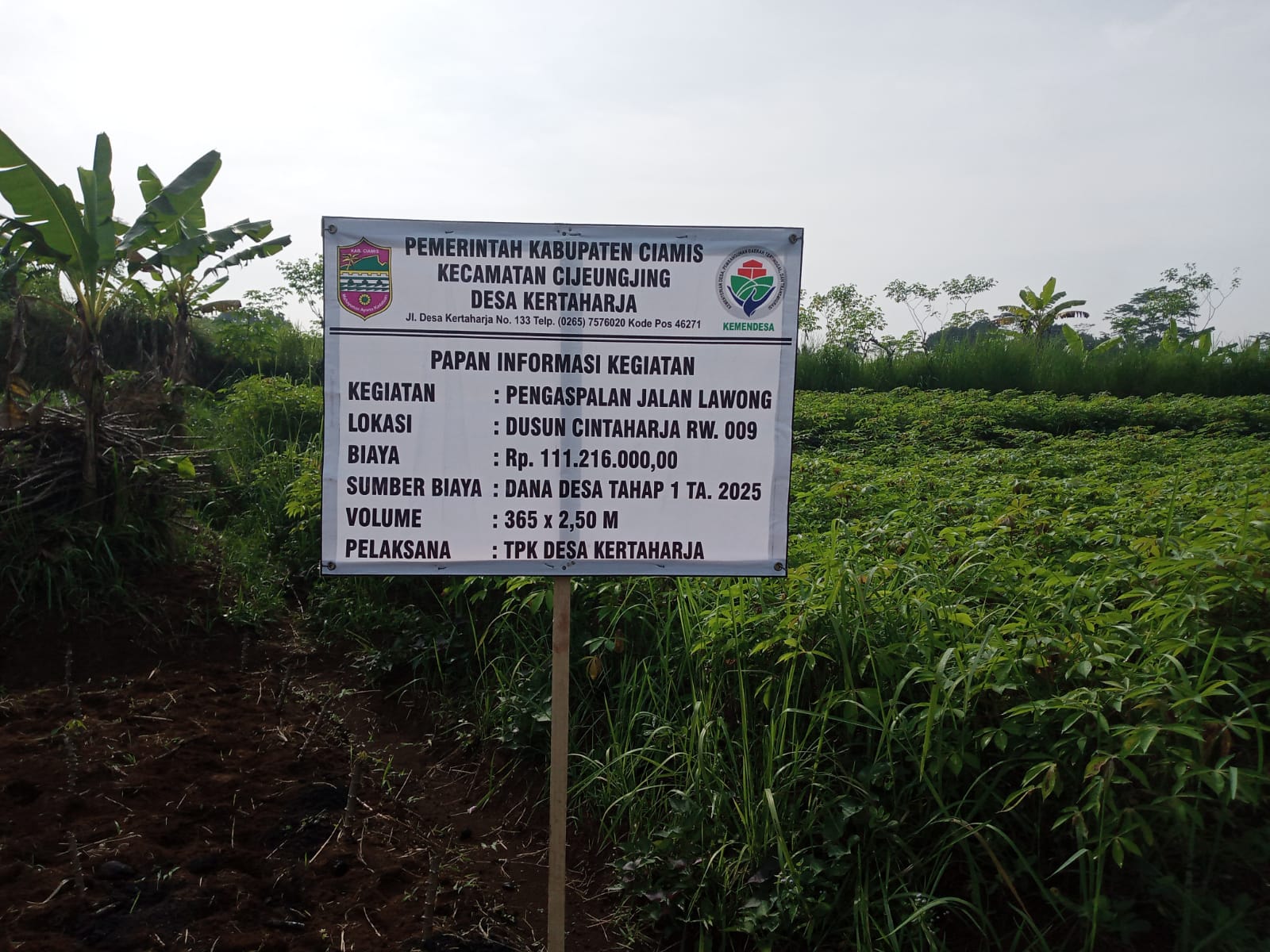 Pengaspalan Jalan di Dusun Cintaharja RW. 09 Desa Kertaharja Dimulai, Gunakan Dana Desa Tahap I Tahun 2025